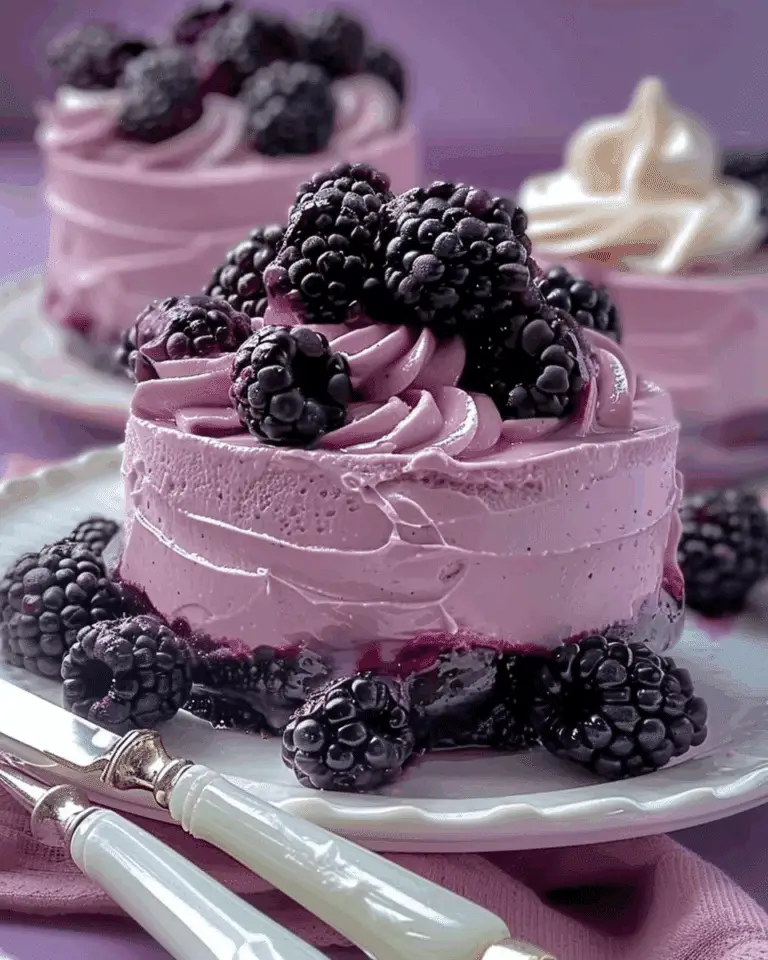 Fluffy Blackberry Mousse