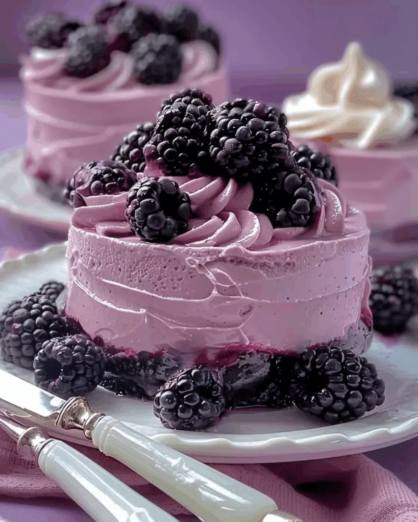 Fluffy Blackberry Mousse