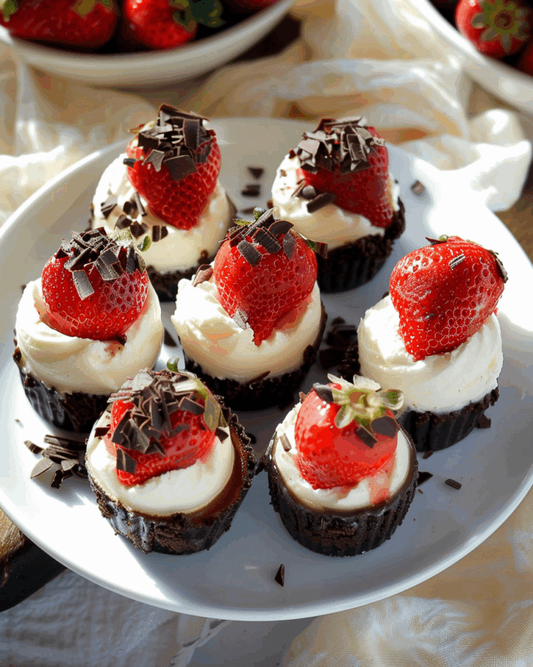 Chocolate Covered Cheesecake Strawberries