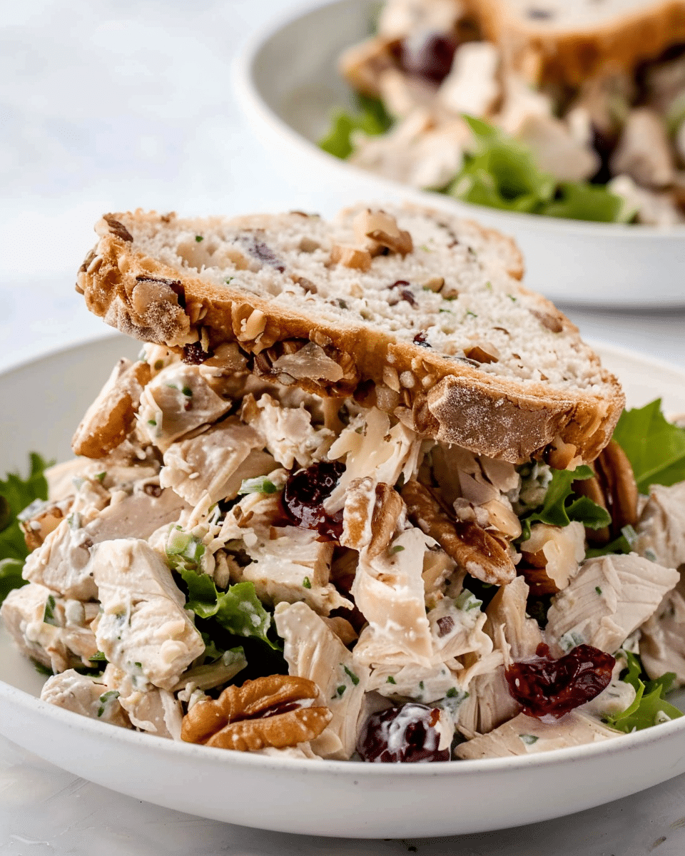Cranberry Walnut Chicken Salad