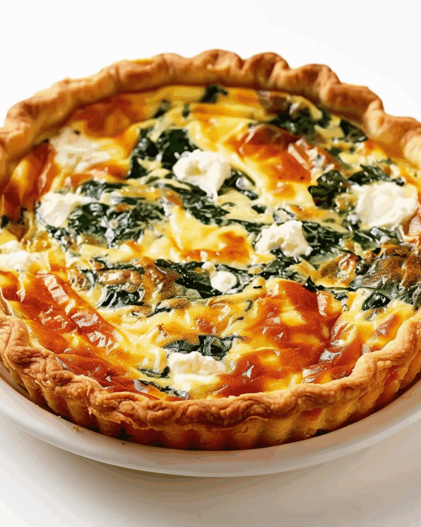 Ricotta Spinach Quiche Delight