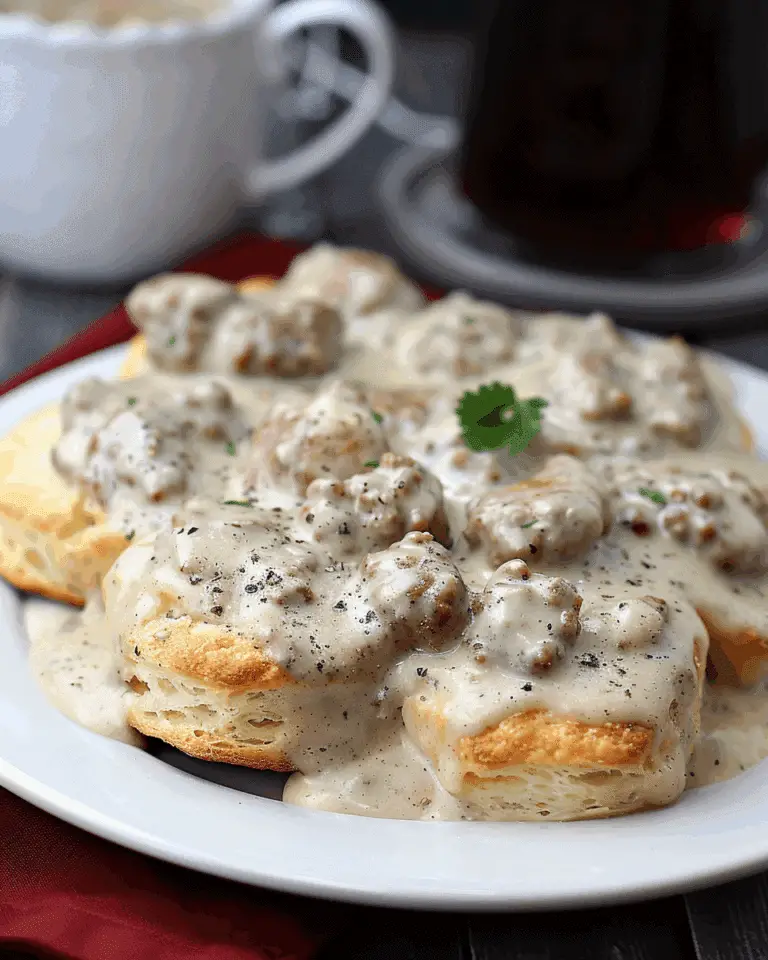 Sausage Gravy and Biscuits
