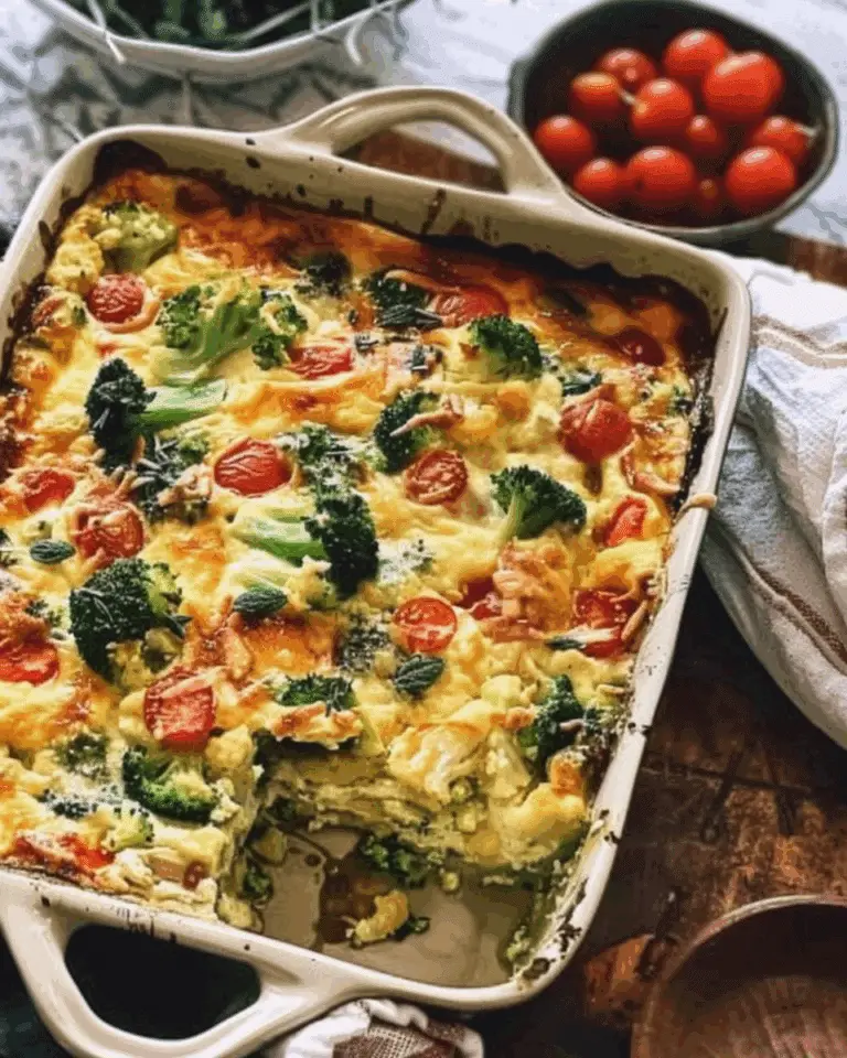 Veggie Casserole with Cauliflower and Broccoli