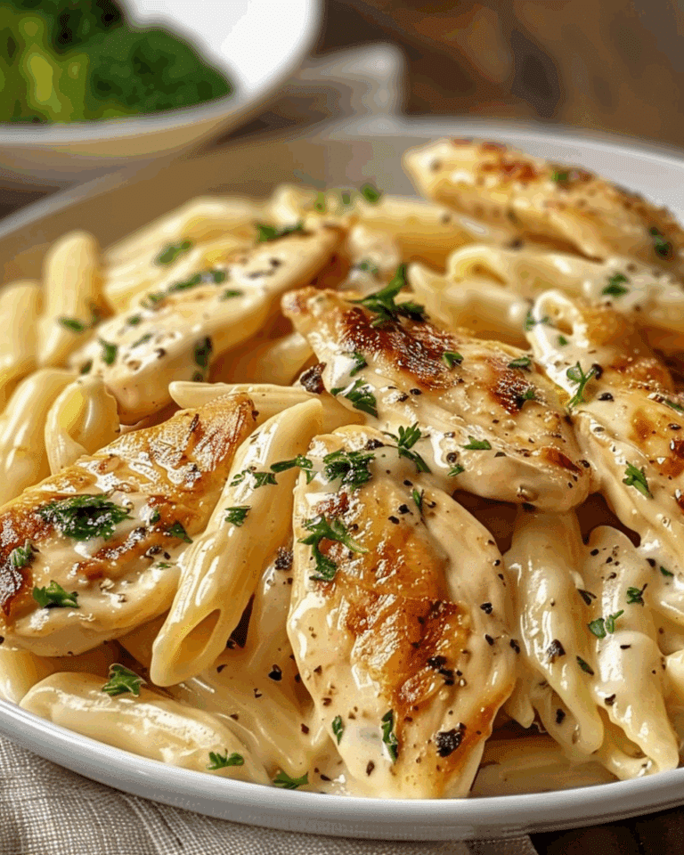 Creamy Garlic Chicken & Penne