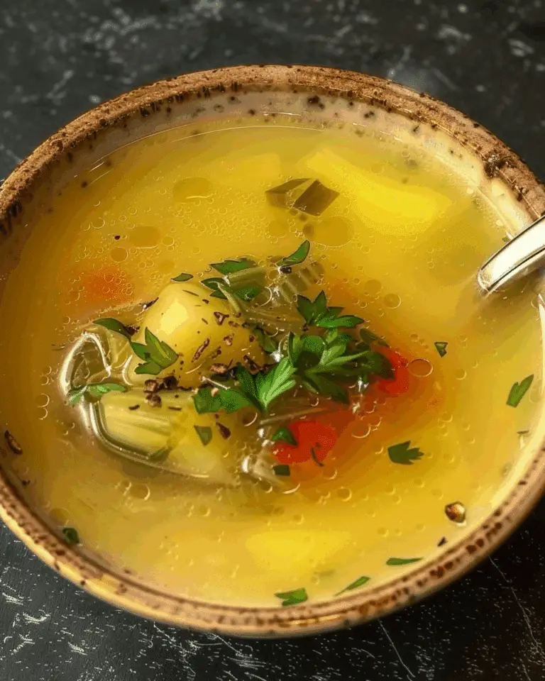 Delicious Low-Carb Vegetable Broth Soup