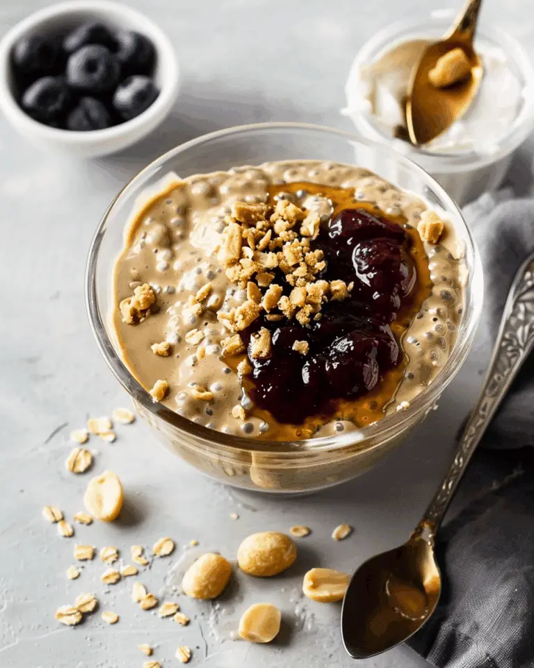 Peanut Butter and Jelly Chia Pudding