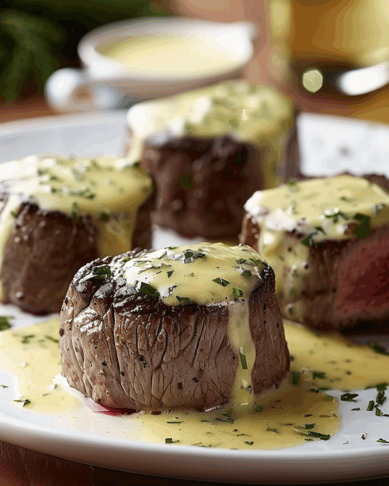 Succulent Filet Mignon with Blender Bearnaise Sauce