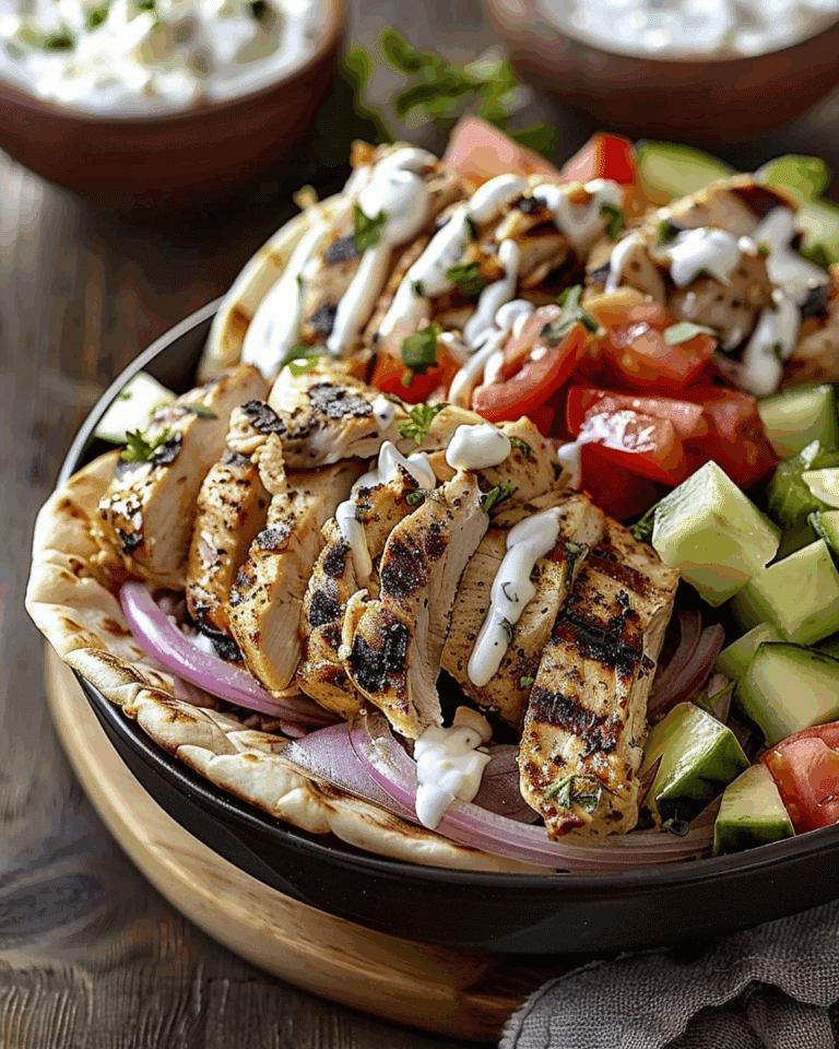Greek Chicken Gyro Bowls