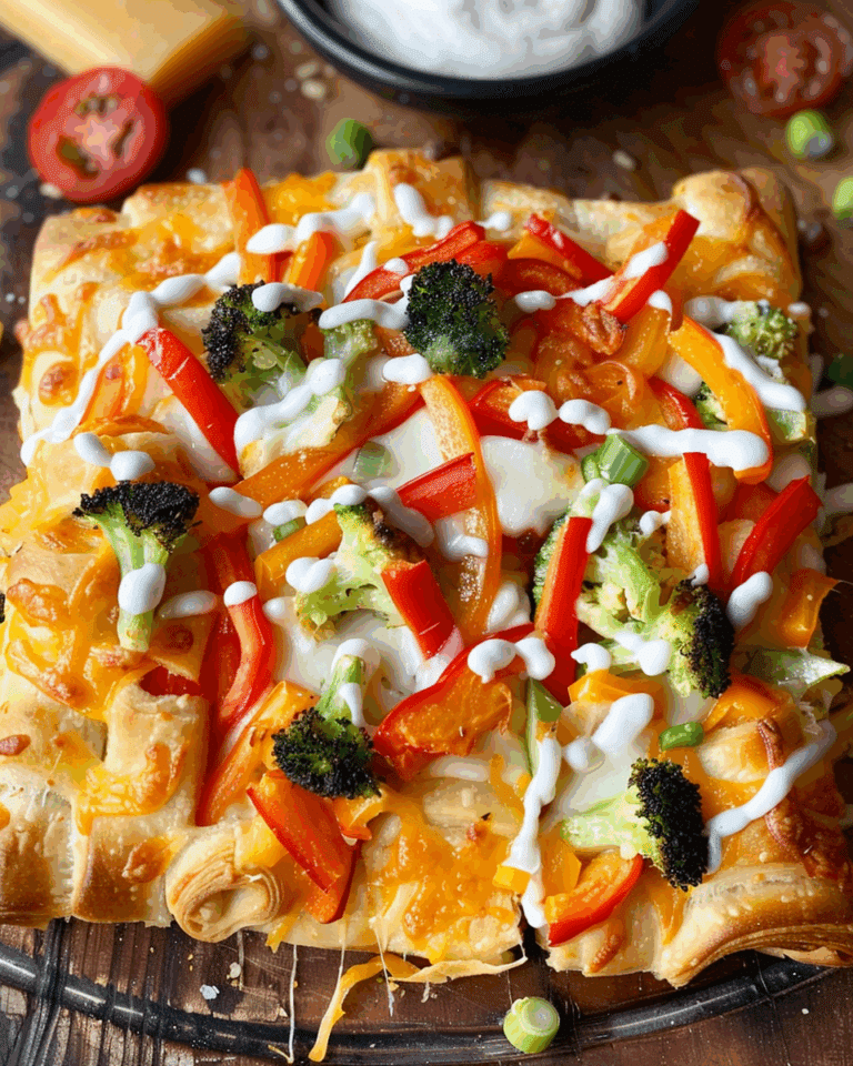 Crescent Roll Veggie Pizza