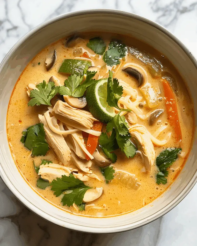 Easy Thai Chicken Curry Soup