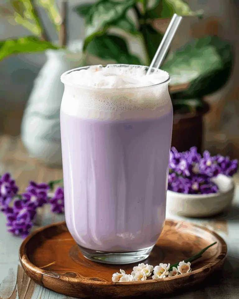4-Ingredient Taro Milk Tea