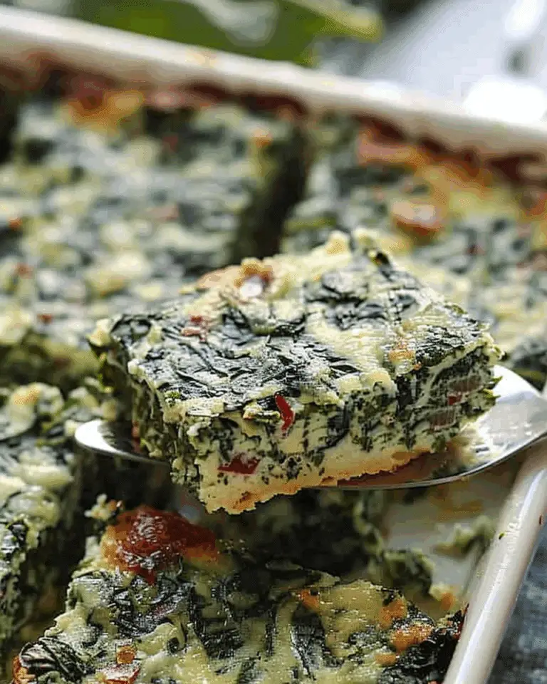 Keto Spinach Squares