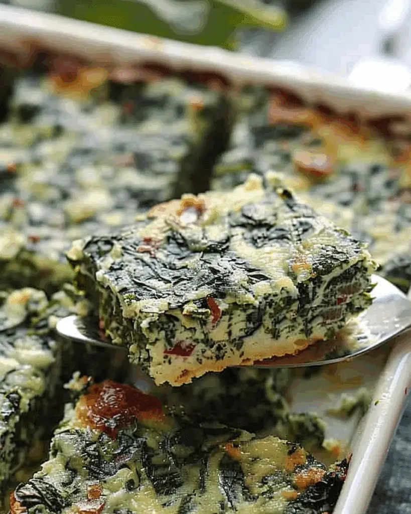Keto Spinach Squares