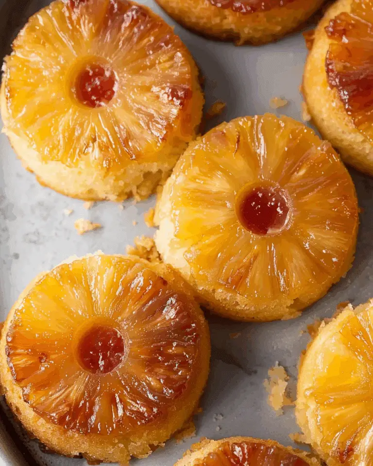 Mini Pineapple Upside Down Cakes
