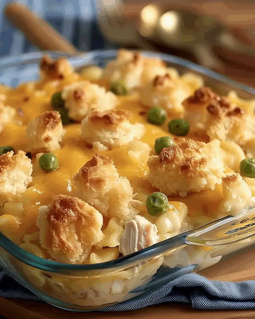 Easy Chicken Cobbler Dinner Casserole