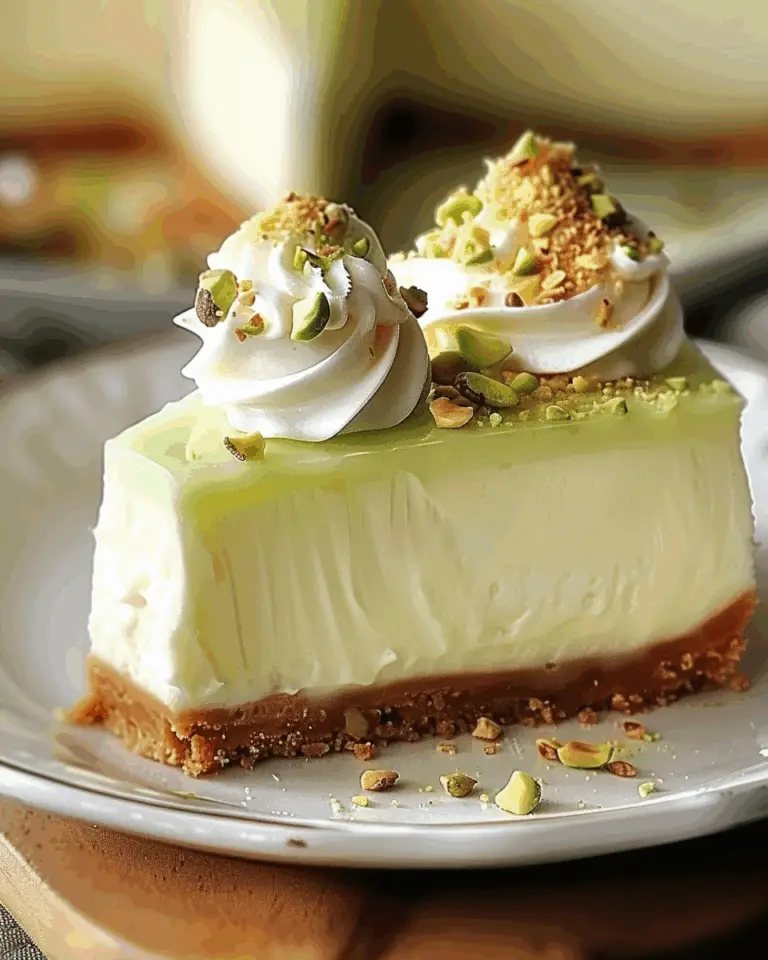 Pistachio White Chocolate Cheesecake