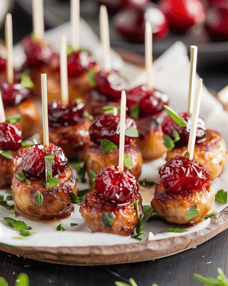 Sheet Pan Smoked Sausage Cranberry Bites