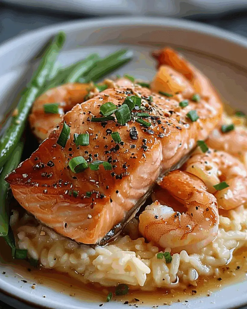 Tender Shrimp and Salmon