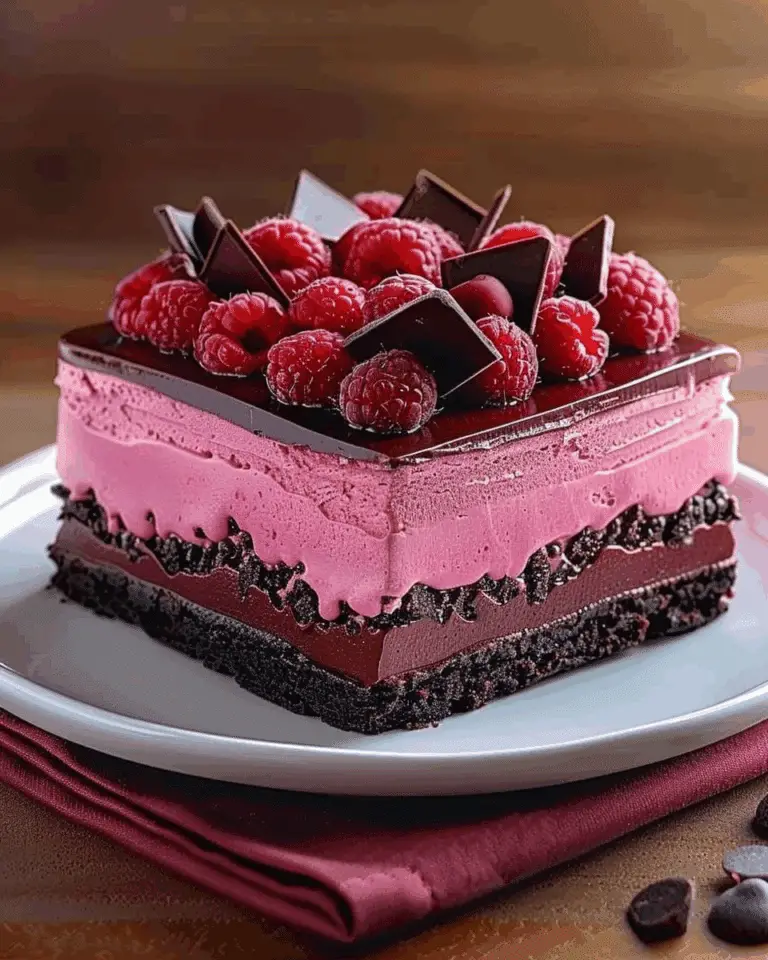 Chocolate Raspberry Mousse Cake