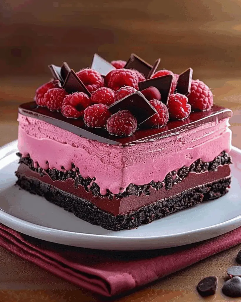 Chocolate Raspberry Mousse Cake