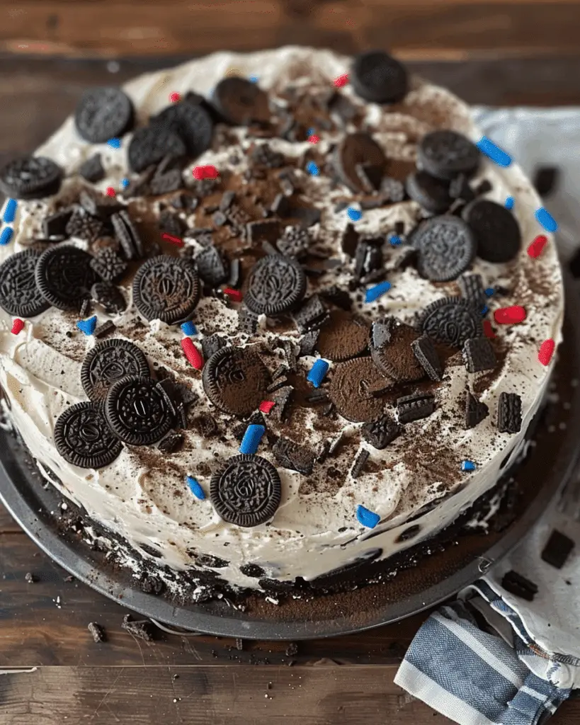 Firework Oreo Cheesecake