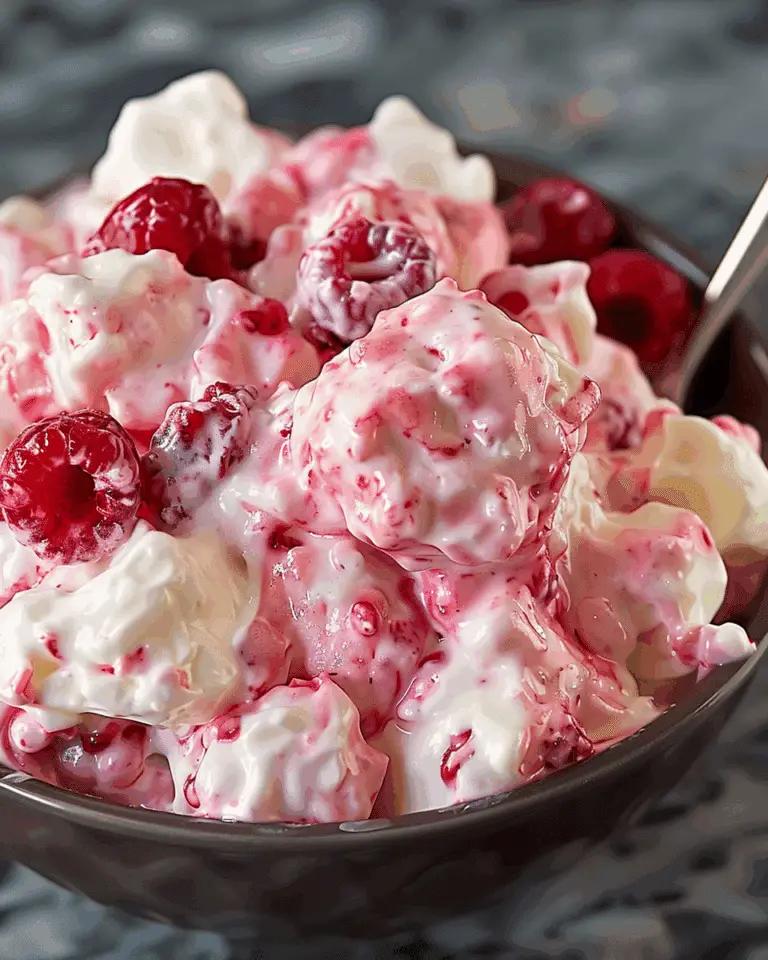 Raspberry Marshmallow Fluff Salad