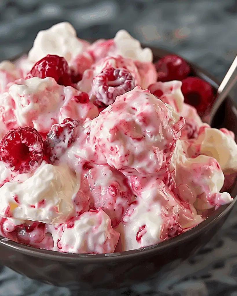 Raspberry Marshmallow Fluff Salad