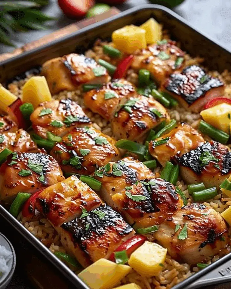 Hawaiian Chicken Sheet Pan
