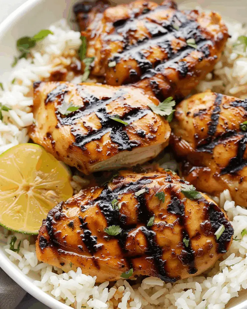 Hawaiian Chicken with Coconut Rice