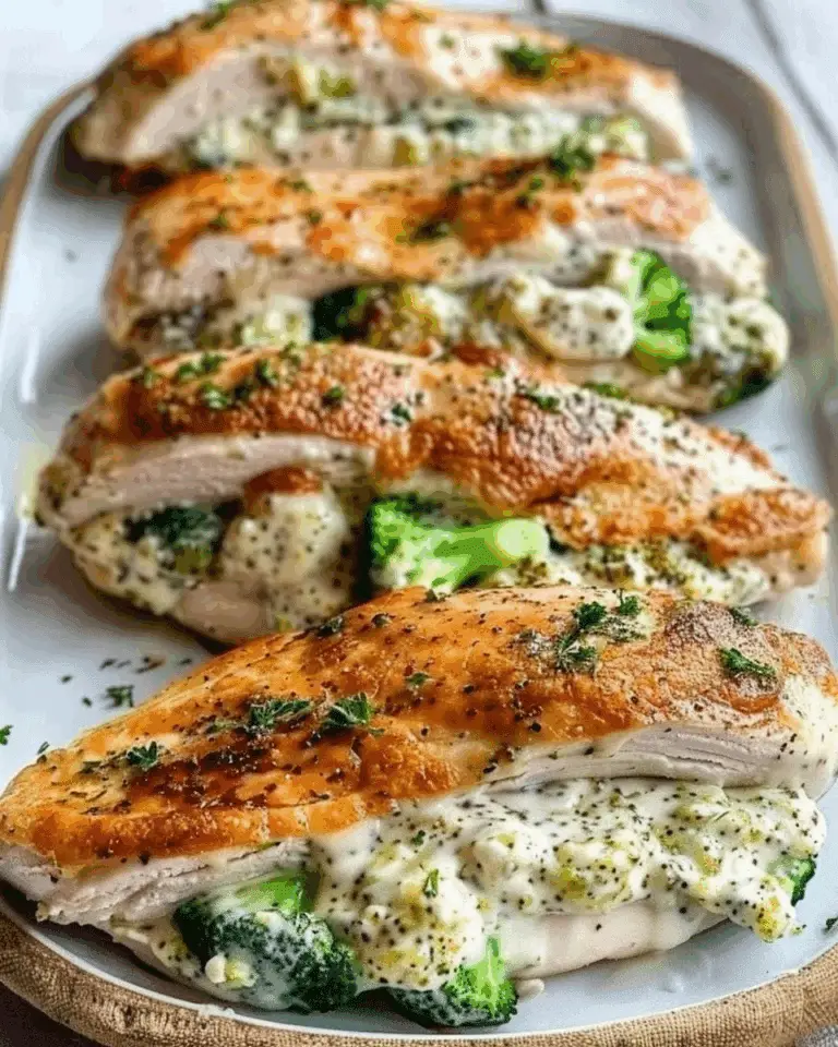 Keto Broccoli Cheese Stuffed Chicken Breasts