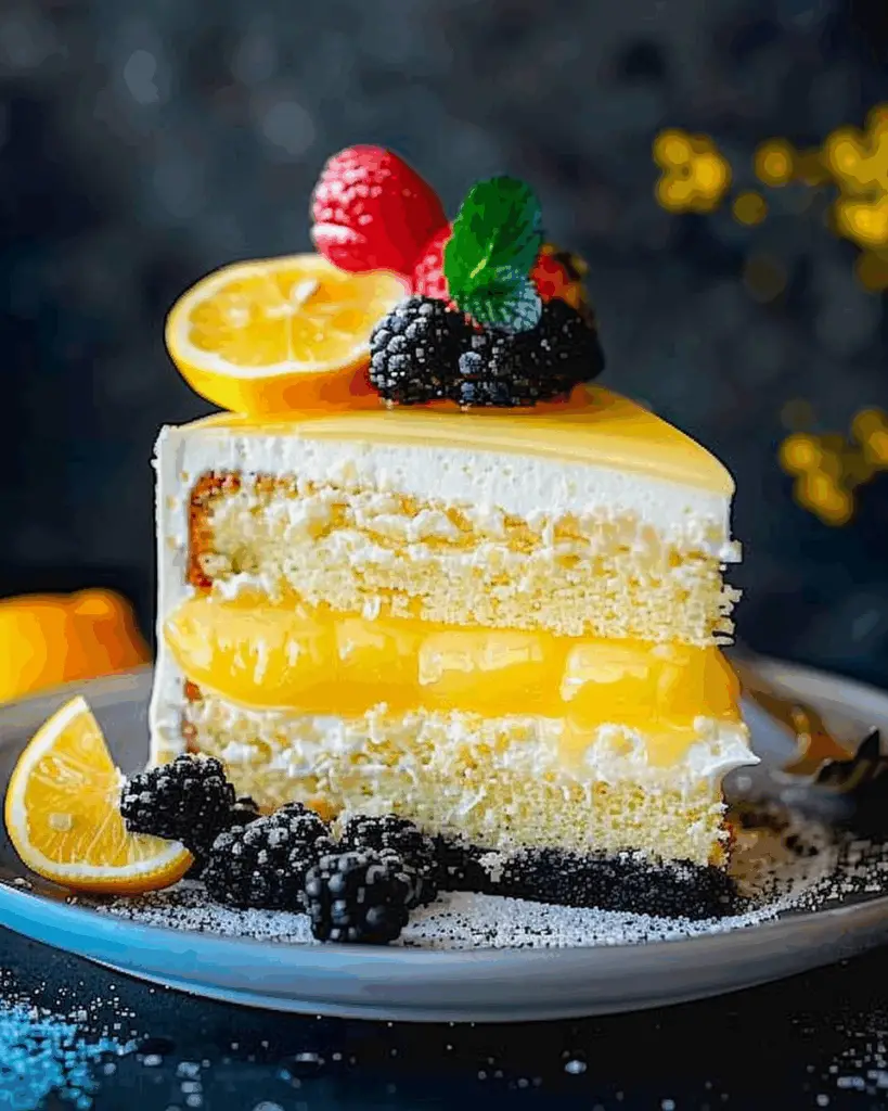 Lemon Mousse Cake