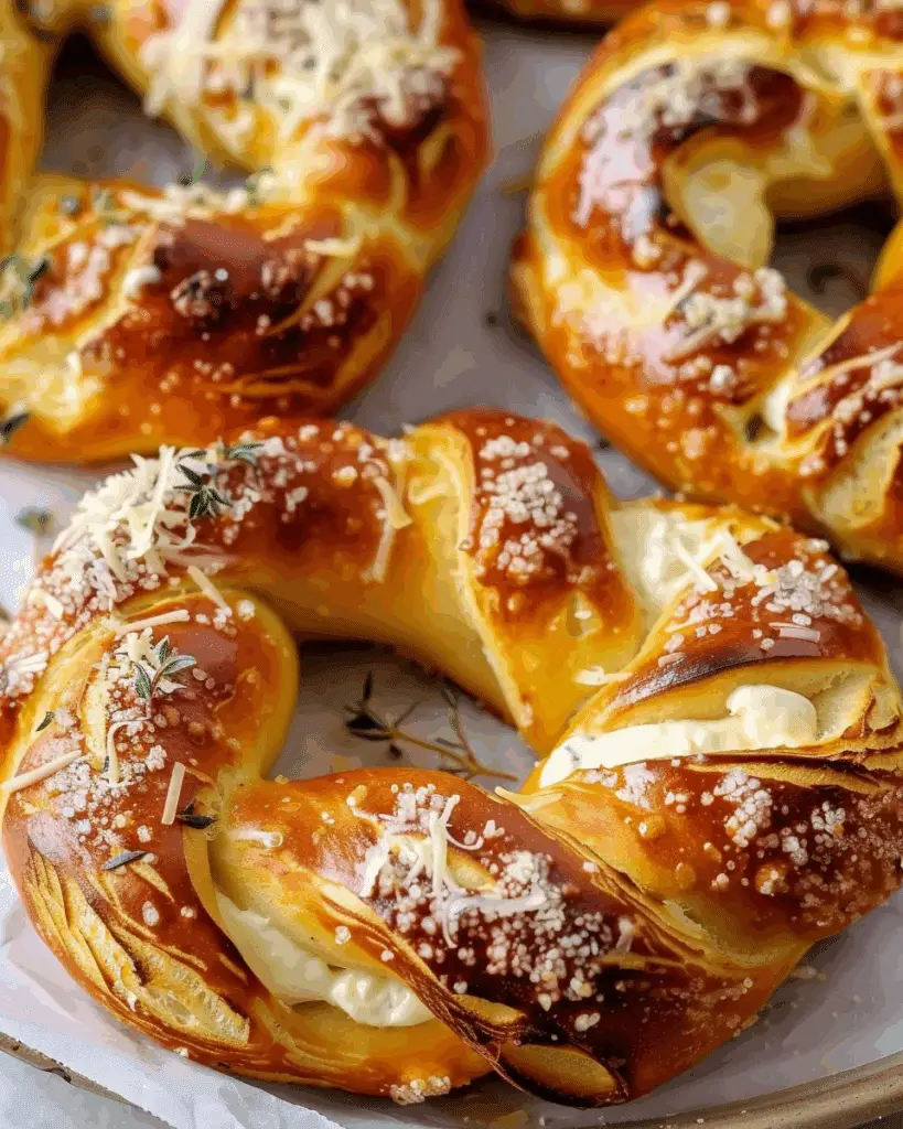 Mozzarella-Stuffed Soft Pretzels