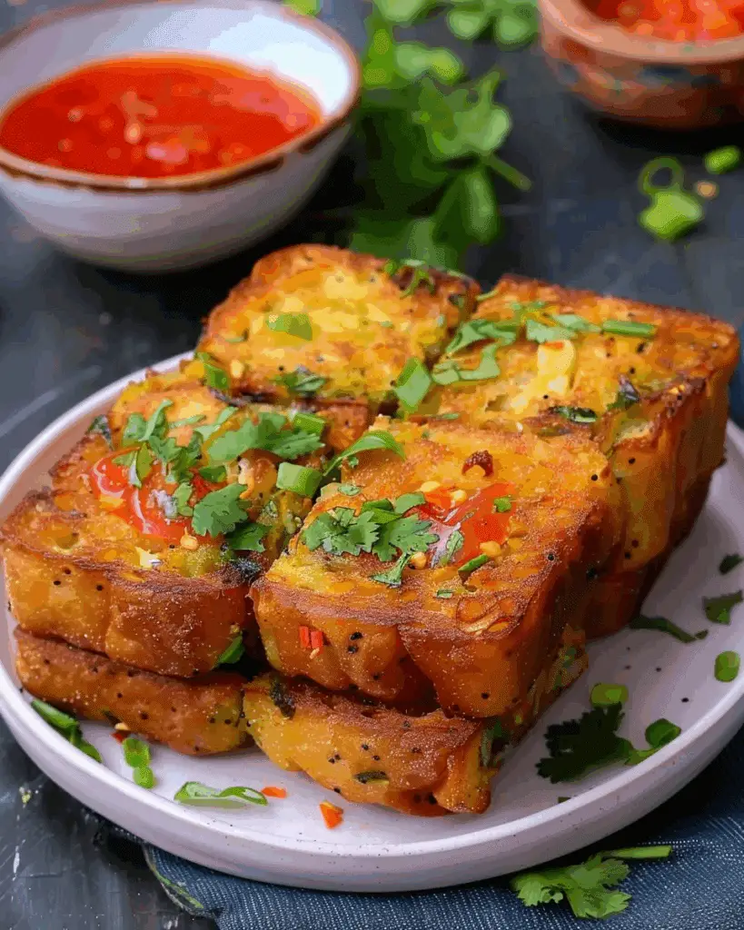 New & Tasty Besan Toast Sandwich