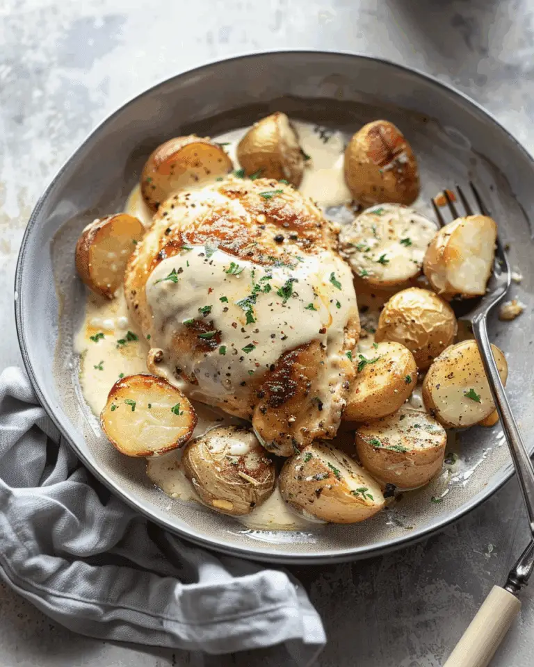 Chicken and Potatoes with Dijon Cream Sauce
