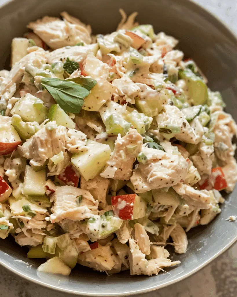 Healthy Chicken Salad with Apples (Dairy-Free, Gluten-Free)