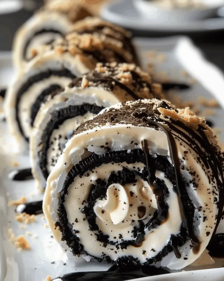 Oreo Cream Cheese Cheesecake Sushi Roll
