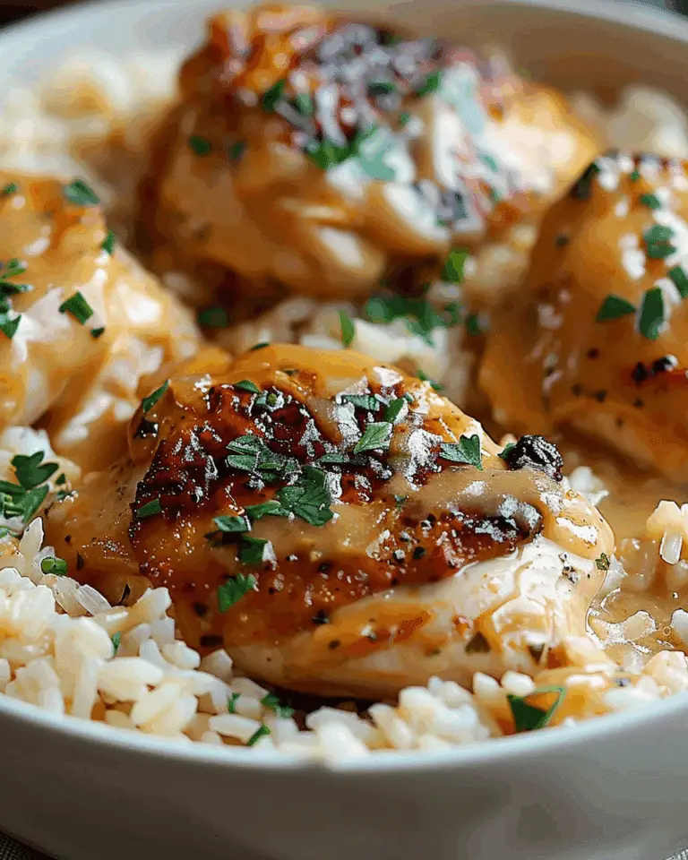 Savory Smothered Chicken and Rice