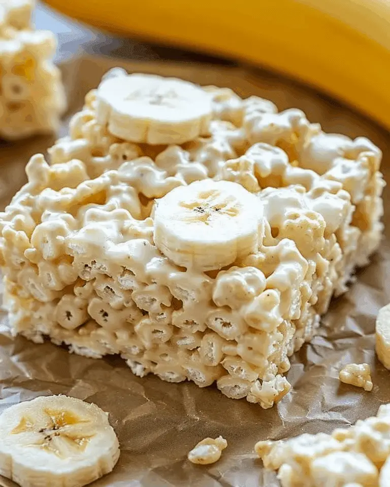 Banana Pudding Rice Krispie Treats