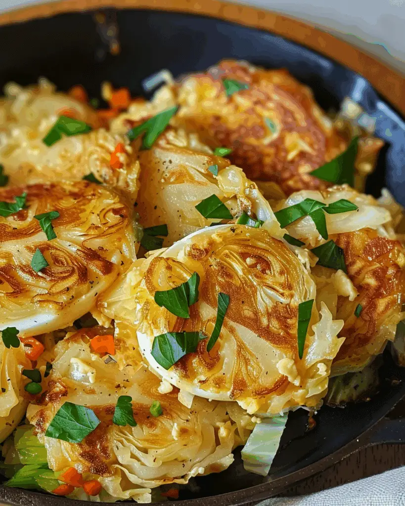 Crispy and Golden Cabbage Eggs