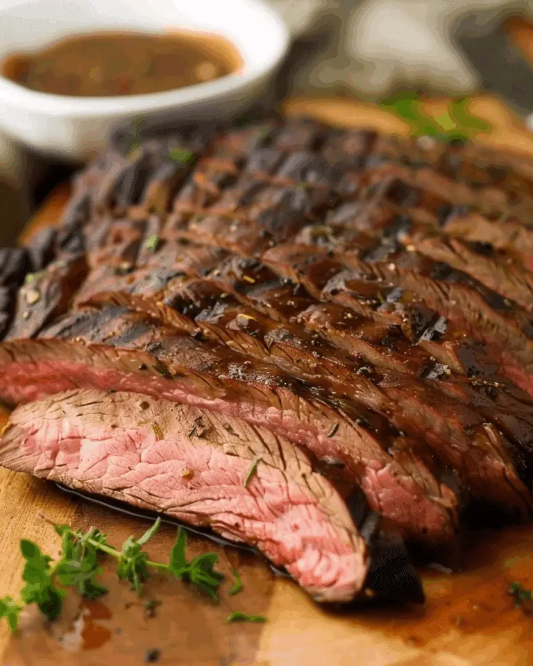 Easy Grilled London Broil with Marinade