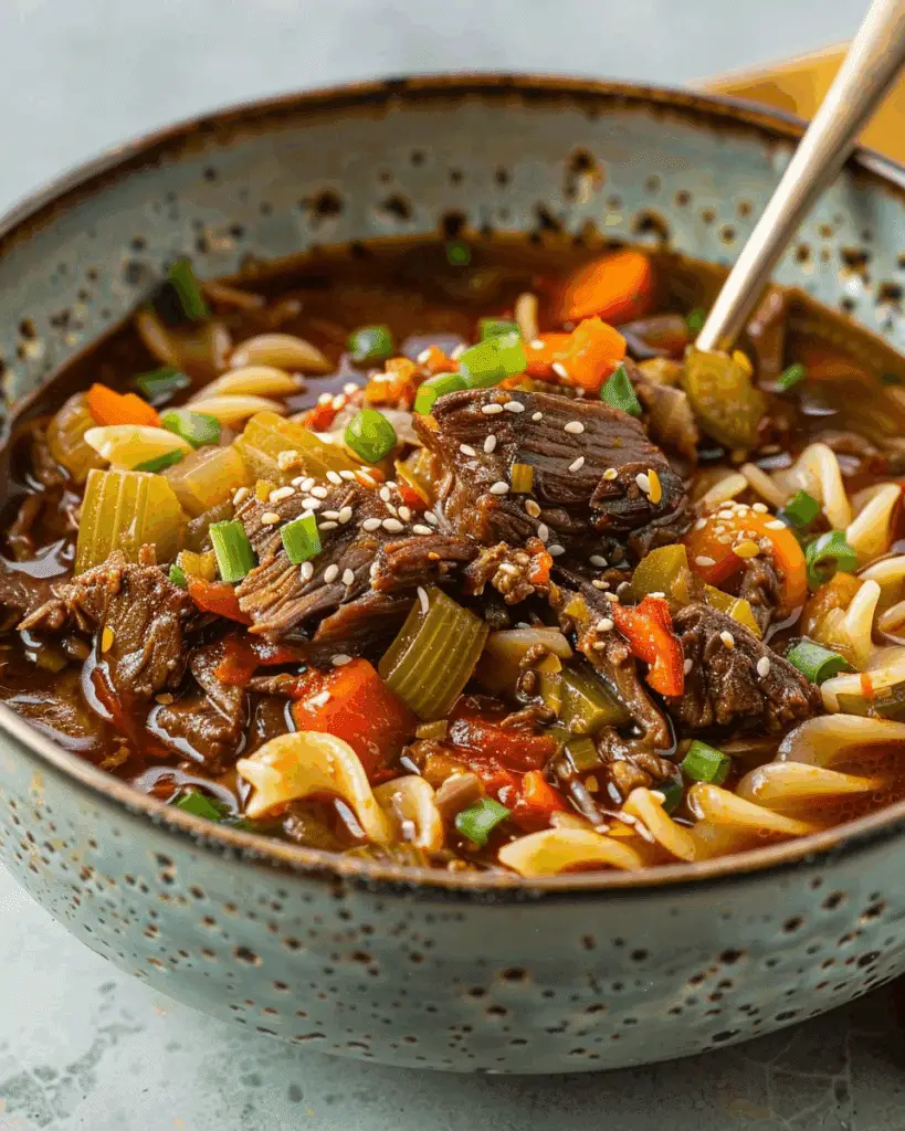 Vegetable Beef Noodle Soup