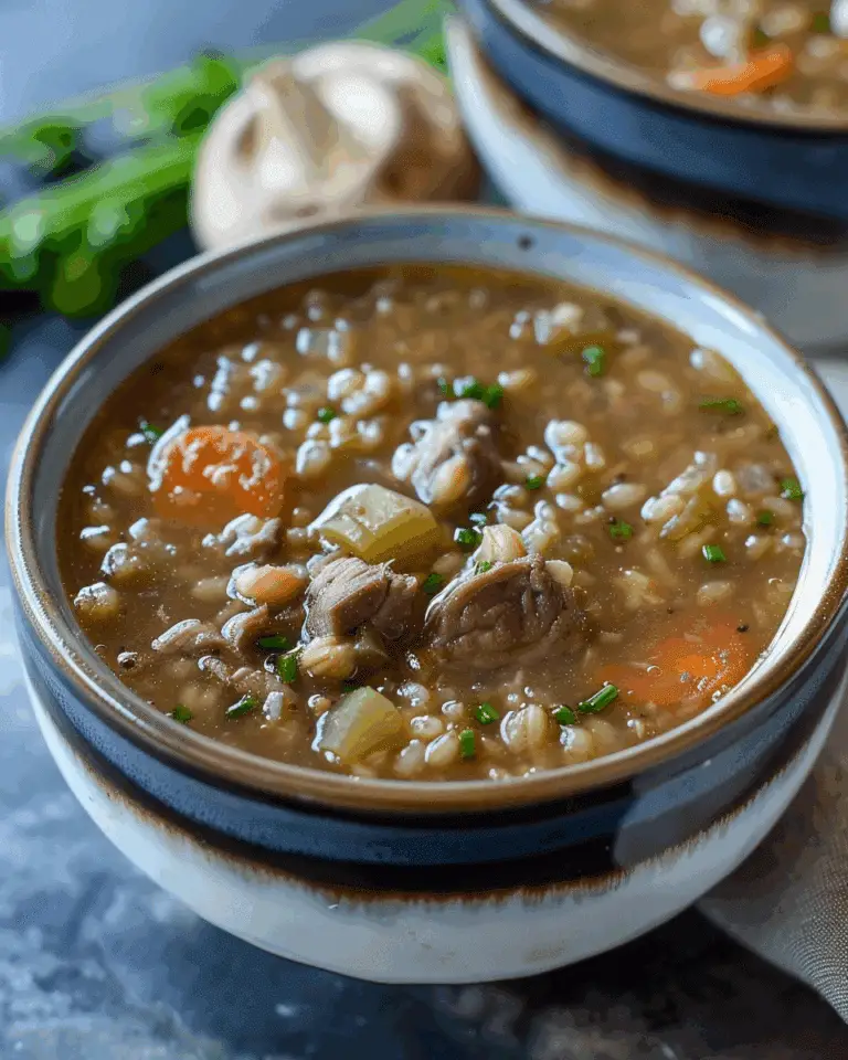 Crockpot Beef and Barley Soup
