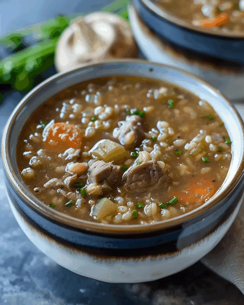 Crockpot Beef and Barley Soup