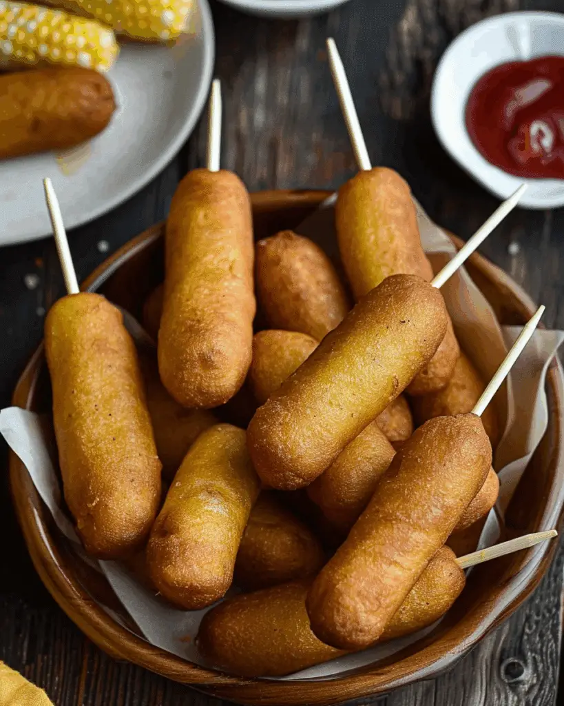 Easy Homemade Mini Corn Dogs