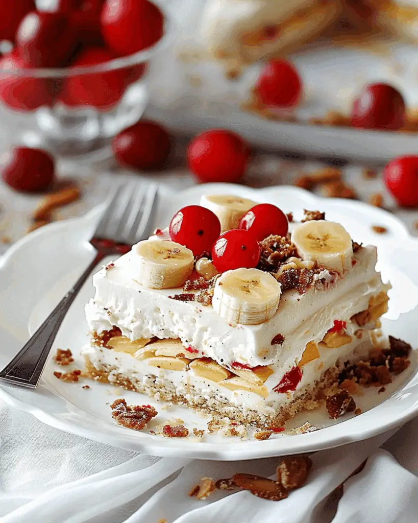 No-Bake Banana Split Cake