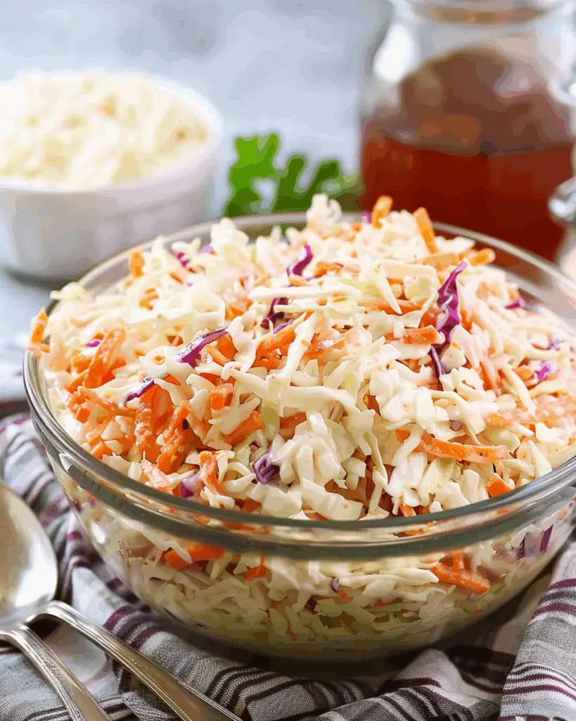 Old Fashioned American Coleslaw (Creamy)
