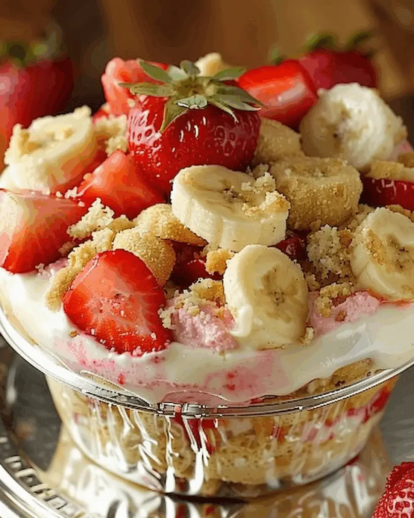 Strawberry Cheesecake Banana Pudding