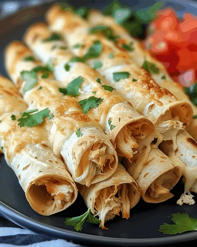 Baked Cream Cheese Chicken Taquitos
