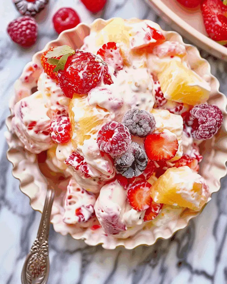 Frozen Fruit Salad with Cream Cheese