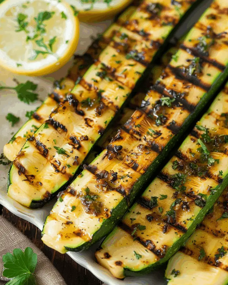 Grilled Zucchini Spears